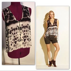 Max Azria (BCBG) sleeveless silk blouse. EUC